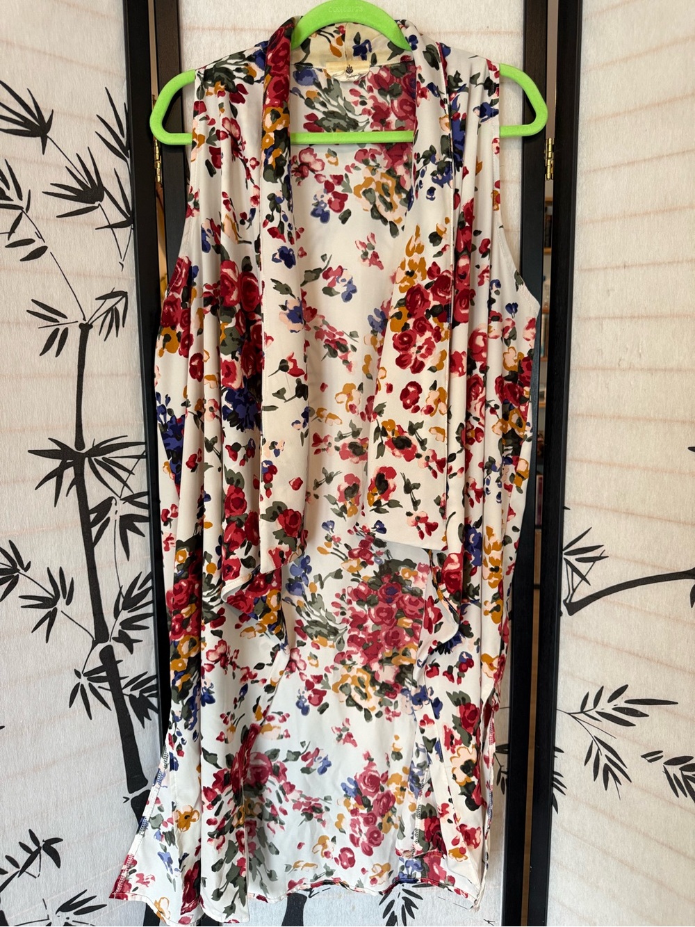 💐 Flowy Floral Duster Vest 💐